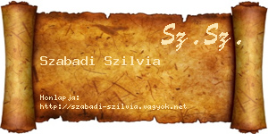 Szabadi Szilvia névjegykártya
